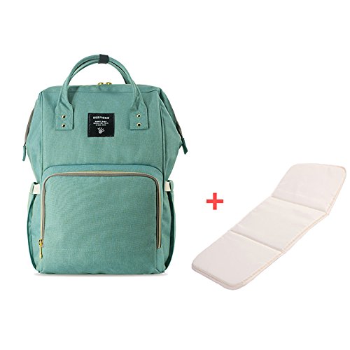 Preisvergleich Produktbild SUNVENO Multifunktions Large Capacity Mama Rucksack Baby Windel Windel Umhängetasche Schulter Rucksack (Grün)