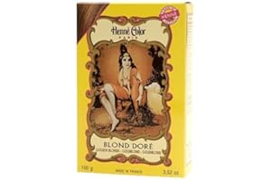 HENNE COLOR Henna Hair Dye Powder Golden Blonde 100g (PACK OF 3)