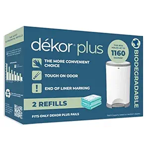 Diaper Dekor Plus 2-Pack Refill Biodegradable