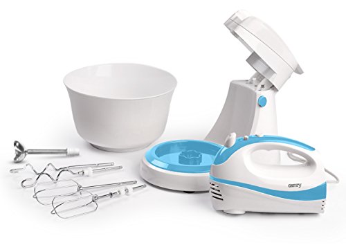 Turbo 2in1 Handmixer Set | Handrührer | Handrührgerät | 300 Watt | 5 Stufen | Hand Mixer Rührer | motorbetriebene Rührschüssel | Rührgerät | Knetmaschine - 2