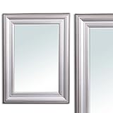 Sie erhalten einen Wandspiegel mit Holzrahmen (Rahmenbreite: 14cm/ Rahmentiefe: 4cm).