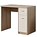 Produktbild trendteam smart living Kinderzimmer Jugendzimmer Schreibtisch Schülertisch Kinderzimmerschreibtisch Nova, 85 x 73 x 52 cm in Korpus Eiche Sägerau hell, Front Weiß  mit Schubkasten und viel Stauraum