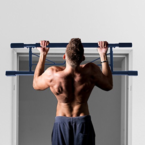 Profi Klimmzugstange „Extreme Chin Up“ von Sportastisch :: speziell verstärkter Stahl und extra breite Griffzonen :: Bruchfeste Stützstange garantiert maximale Stabilität :: belastbar bis 180kg,:: schnell aufgebaut, kein Schrauben notwendig :: perfekt für Klimmzugtraining zu Hause :: Kostenloser BONUS: exklusives eBook „Klimmzugtraining“ :: optimal mit der Premium Klimmzughilfe PullHard erweiterbar :: inklusive 3 Jahren Sportastisch Produktgarantie - 6