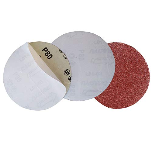Assorted Set 30pcs 5" PSA Aluminum Oxide Self Adhesive Sanding Disc Grit 320/400/600/800/1000/1200 Sandpaper Disk Self Stick Sand Sheets Practical Abrasive Tools Set