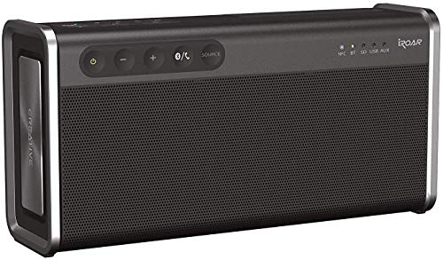 Creative iRoar Go Enceinte Bluetooth à 5 Haut-parleurs résistante aux intempéries/Riche en fonctionnalités Noir
