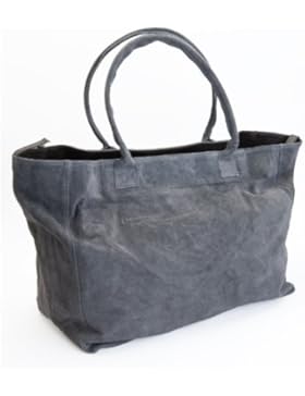 DELARA Shopper mit viel Platz aus Wildleder - Made in Italy