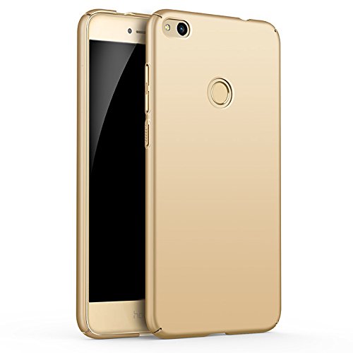 Qissy Carcasa Huawei P8 Lite  2017 Series  Incluido Anti-Scratch Anti-Huella Dactilar a Prueba de Choque Suave Protective Case Cover Skin para Huawei P8 Lite 2017 Series  Oro 