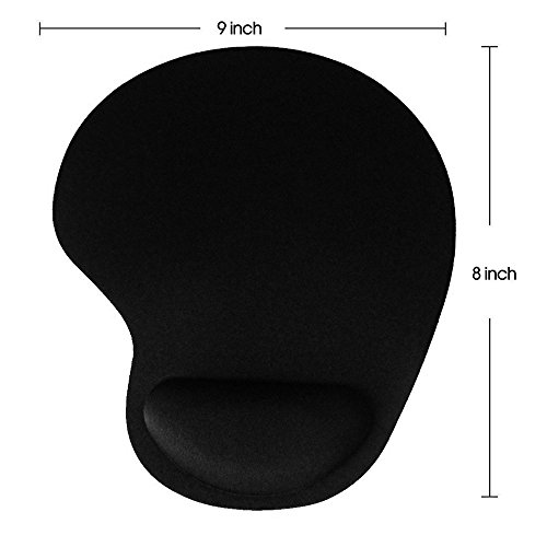 Mauspads, Mousepad(2 Pack) mit Handgelenkauflage und rutschfester Gummi Unterseite - 4