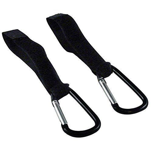 JJOnlinestore- 2x Black Safety Buggy Mummy Stroller Pushchair Clips Pram Shopping Hook Bag