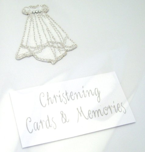 White Cotton Cards Christening Card Memory Book (White Gown)