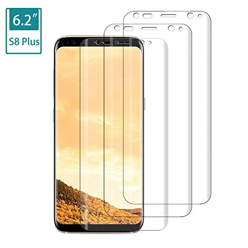 Preisvergleich Produktbild Expresstech @ Schutzfolie Displayschutzfolie [3 Pack] Displayschutz 3D Vollständige Abdeckung Anti-Kratz Anti-Fingerabdruck Screen Protector für Samsung Galaxy S8 Plus SAMSUNG GALAXY S8 PLUS s8+ SVIII plus 6,2" G955F G955FD G955W G955A G955P G955T G955V G955R4