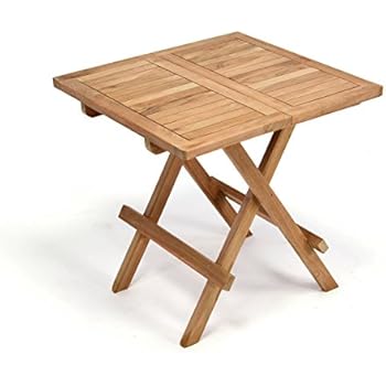 Macoshopde By Maco Mobel Klappbarer Beistelltisch Aus Massivem Teak Holz Wetterfest Fur Garten Balkon Und Terrasse Beistelltische Quadratischer Holztisch 50x50 Cm Maideasyaz Com