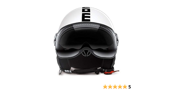 MOMO Design 100230 CASCO MOMO FIGHTER FGTR EVO, DOPPIA VISIERA, BIANCO,  QUARZO, GLOSS/BLACK, TAGLIA S : Amazon.it: Auto e Moto