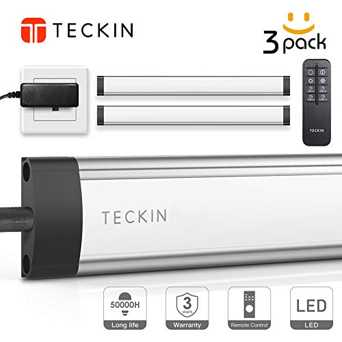 Preisvergleich Produktbild Fernschaltschrank LED unter Kabinettbeleuchtung TECKIN LED Nachtlicht für, Dimmable unter Schrank-Licht 10W ultra dünner Schrank-Licht-Stab für Küche
