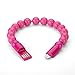 Produktbild VAPIAO Kugel Armband Lightning Ladekabel USB für Apple iPhone und iPad in Pink