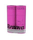 papel higienico color azul Muy suave y absorbente Renova Fucsia papel higiénico (paquete estándar de 6 rollos)