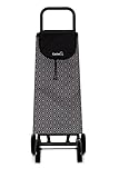 Ruedas de Eva Garmol 218GP16 Ojo C658 Carro de Compra 4 Ruedas Plegable, Tela, Gris, 40x16x119 cm