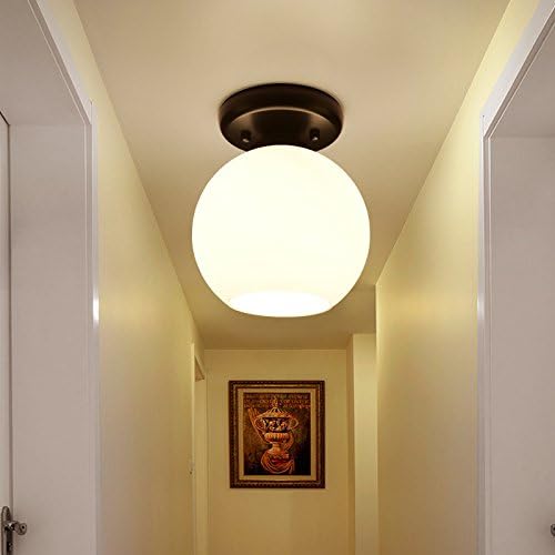 W light Aisle Ceiling Lamp Pastoral Style Living Room Bedroom Lamp Restaurant Lamps Pendant Lamps,B,Width 15cm high 23cm