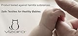 Vizaro – Das SPANNBETTTUCH für die Bettmatratze des BABYWAGENS – 100% Baumwolle – Hergestellt in der EU mit kontrolle gegen schädlichen substanzen – SICHERES PRODUKT: das baby kann ohne risiko daran lutschen – Graue Linien - 6