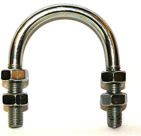 U-Bolt M6 x25mm Thread, 19mm Inside Diam, 38mm Inside Height BZP(Zinc Plated) Pack Size : 1