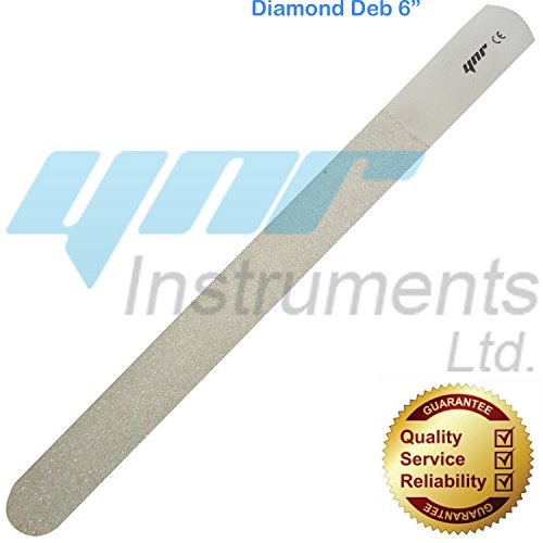 YNR® Diamond Deb Foot Dresser and Diamond Deb Nail File - Steel, Top Quality Product (Diamond Deb 6" (15.25cm))
