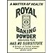 Produktbild SIGNS 2 ALL 1172 Extra Groß Royal Backpulver Metall Werbung Wand Schild retro Art