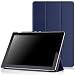 Produktbild MoKo Zenpad 10 Hülle - Ultra Slim PU Leder Tasche Smart Case mit Auto Sleep/Wake up Funktion/Standfunktion für ASUS Zenpad 10 Z300M / Z300C / Z300CNL / Z300CG / Z300CL 10.1 Zoll Tablet, Marineblau