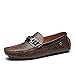 Produktbild Herren Casual Wildleder Slip On Driving Mokassins Flache Bootsschuhe Müßiggänger und Slip-Ons,Brown,42
