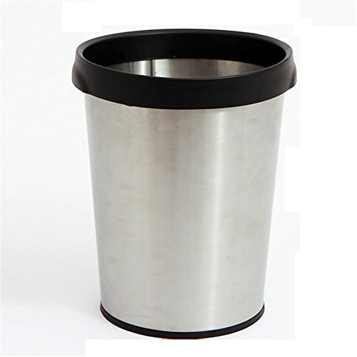 Preisvergleich Produktbild Mülltonnen Mülleimer Edelstahl-Haushalt Kein Deckel Mülleimer Büro Papierkorb