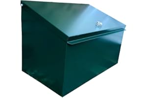 Indoor Outdoors Lockable Metal Parcel Delivery Box - Waterproof and Smart Lock Secure Container, Courier Package, Postbox, Waterproof Storage Box, Drop Box Deliveries - With Lock