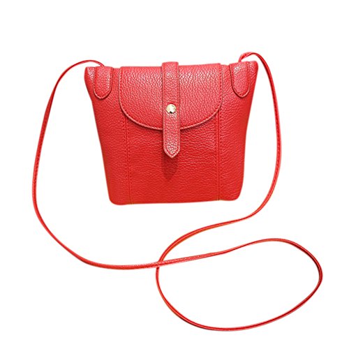 Preisvergleich Produktbild Zantec Frauen jugendlich Weihnachtsgeschenk Mode Retro PU Schultaschen Handtasche schiefe Quereinzelner Schultertasche