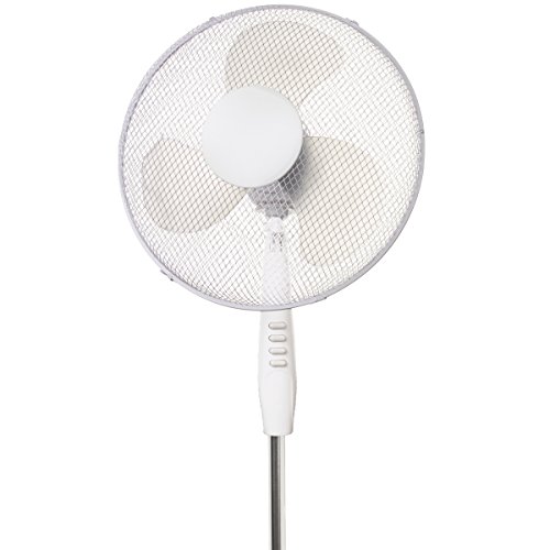 Oramics Stand Ventilator mit 3 Geschwindigkeitsstufen Ø 40cm in Weiß, 42W Standlüfter - 3