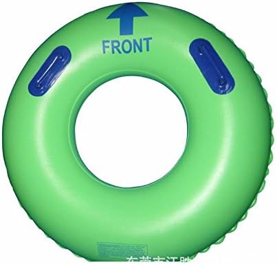 XIE PVC Thickening PVC inflatable water slide more than single people water ski handles , green