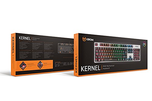 KROM Kernel - Teclado Espa  ol Gaming  Color Negro