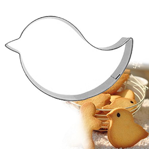 Edelstahl Keks Ausstecher Non Stick Ausstechformen Tortendeko Vogel 8 x 5.6 x 2cm