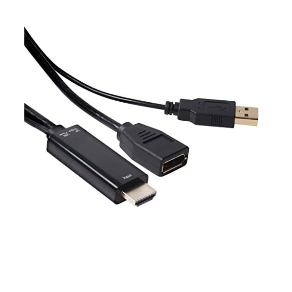 CLUB3D HDMI a DisplayPort Adaptador - Adaptador para cable (HDMI, DisplayPort, Male connector / Female connector, 0,18 m…