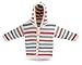 Baby's Organic Cotton Striped Hoodie - Hand Knitted