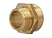 Reduziernippel Doppelnippel messing blank 3/4 Zoll Außengewinde x 1 Zoll Außengewinde