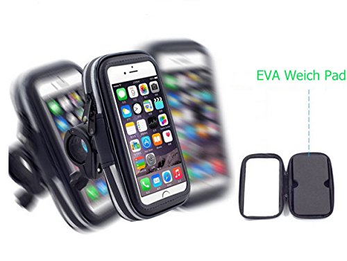 haodou supporto bicicletta impermeabile per Smartphone Supporto Stabile volante titolare 4.7Â pollici adatto per tutti i tipi di bicicletta e manubrio nero