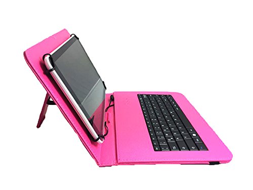 ARCHOS 101c Copper Tablet 25,7 cm 10,1″ Qwertz Tastatur Tablet Tasche 10.1 mit Standfunktion – Deutsche Tastenbelegung – 10 Zoll Pink Tastatur - 2