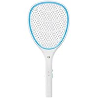 Renyke Mosquito Racquet - Rechargeable Insect Killer Bat with LED Light Torch