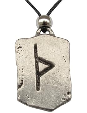 Thorn Rune Anhänger Amulett Talisman Zinn Schmuck - Schutzamulett
