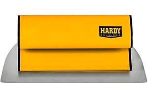 HARDY WORKING TOOLS Gipsspachtel 25 cm - Flächenspachtel aus Rostfreiem Stahl - Spachtel Werkzeug - Japanspachtel - Wandwerkzeuge - Malerspachtel - Profi Fassadenspachtel zum Spachteln, Verputzen