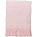 BabyPrem Baby Large Soft White Acrylic Fern Shawl Blanket 122 x 122cm PINK