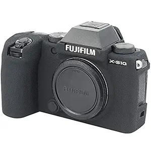 Soft Silicone Armor Skin Rubber Protective Camera Case Compatible with Fuji Fujifilm X-S10 XS10 (Black)