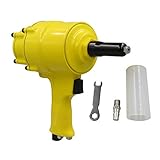 Gewicht: 1,5 kg perfk Profi 1850 lb Druckluft Nietgerät Nietzange Druckluft Nietpistole Blindnietpistole, leicht und einfach zu bedienen