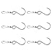 Price comparison product image Homyl 6pcs S Shape Swivel Hanging Hooks for Garden Sun Catcher Smooth Spinning