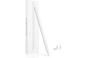 KEEPRO Pencil 2ª generazione, Sensibile all'inclinazione Rigetto del Palmo Ricarica Wireles, Attiva Penna per Apple iPad Pro12.9(6/5/4/3), Pro11(4/3/2/1), Air 5/4, Mini 6