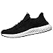 Produktbild REALIKE Herren Sneaker Laufschuhe Sommer Einfarbig Lace Up Slip On Atmungsaktiv Gym Turnschuhe Leichtgewicht Trainer Outdoor Shoes Straßenlaufschuhe Running Fitness Schuhe EU 39-46