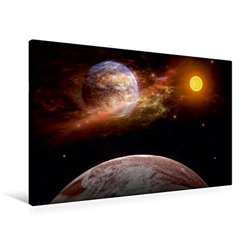 Premium Textil-Leinwand 90 cm x 60 cm quer, Erde | Wandbild, Bild auf Keilrahmen, Fertigbild auf echter Leinwand, Leinwanddruck (CALVENDO Natur)